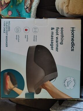 Homedics Black Foot Warmer & Massager